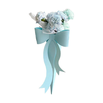 10pcs Fresh Flower Bouquet Packaging with Colourful Bows and Flower Gift Box