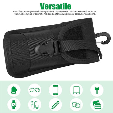 3PCS Sports Sunglasses Case Outdoor Travel Glasses Holder Protective Storage Box