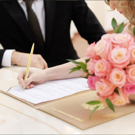 6pcs Black Ballpoint Pen Set Plum Blossom Base Office Desk Signature Writing Pen