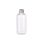 20pcs Brown Transparent Cosmetic Bottles with Aluminum Lids for Packaging