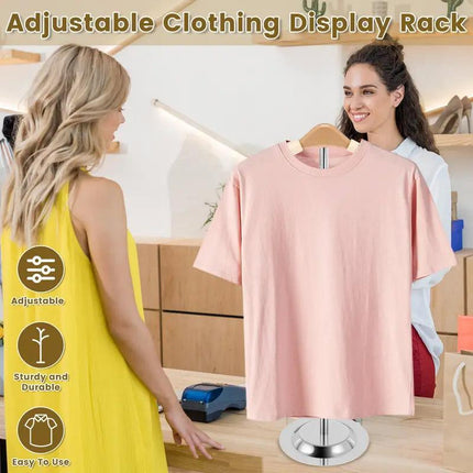 Adjustable Garment Display Rack Clothing Hanger Stand for Retail Shop Display