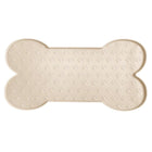 Silicone Pet Feeding Food Mat Bone Waterproof Non-slip Cat Dog Bowl Placemat