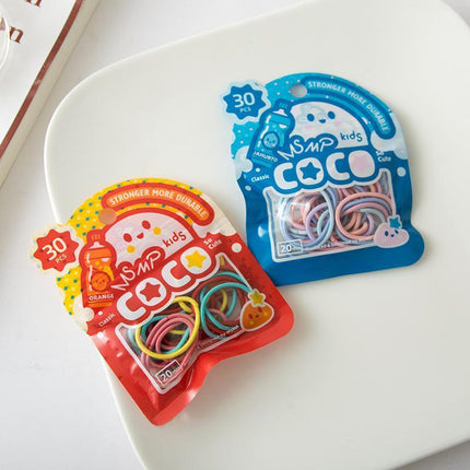 Colorful Small Hair Ties for Children's Hairstyles