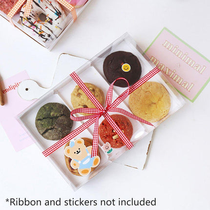 20PCS Small Cake Dessert Packing Box Transparent Box Donut Pastry Box Mousse Puffs