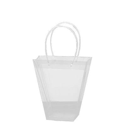 Transparent Tote Handbag Flower Bouquet Packaging Bag Valentine's Day Gift Bag - Aimall