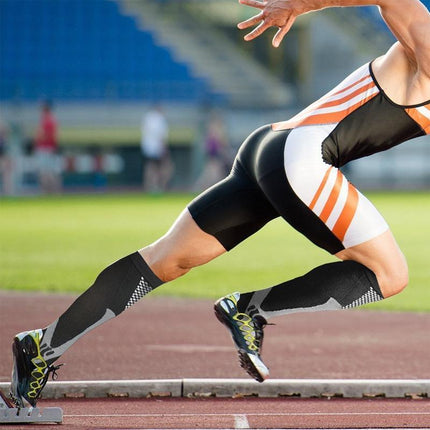 Compression Socks Copper Medical Stockings Travel Running Anti Fatigue Unisex L&XL - Aimall