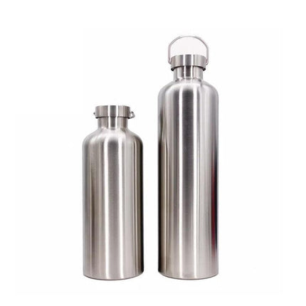 500/750/1000Ml Stainless Steel Water Bottle Motivational Sports Drink Cup Flask - Aimall