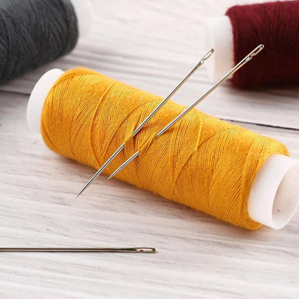 12PCS Easy Self Threading Hand Sewing Needles Assorted Sizes for DIY Stitching