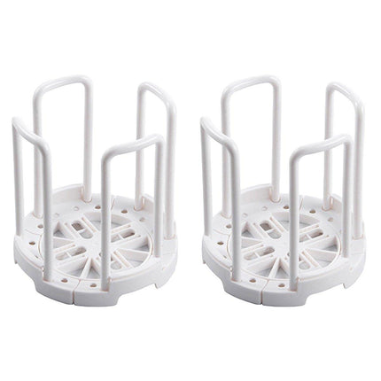 2pcs Kitchen Dish Drying Rack with Drainage Storage Cup Holder Organizer Stand
