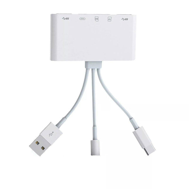 5-in-1 Multi Card Reader USB Adapter for SD Micro SD TF Memory Card Fast Transfer