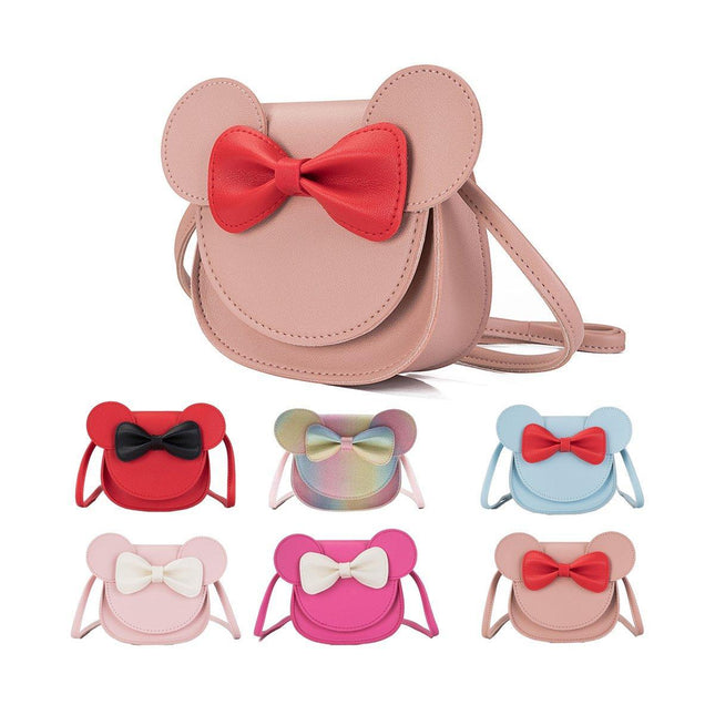Cute Bowknot Crossbody Bag Fashionable Girls Shoulder Bag Slanting Mini Handbag