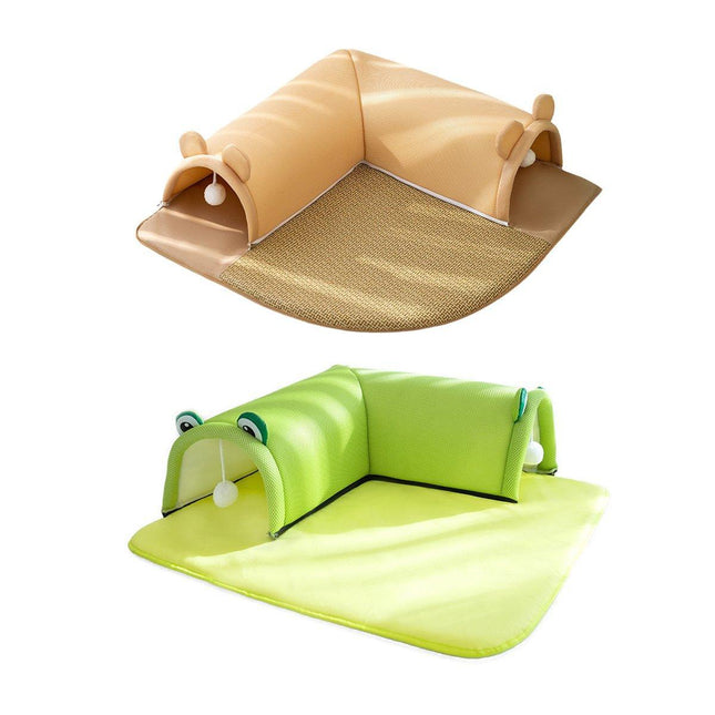 Washable Cat Tunnel Nest Corner Passage Cat House Easy Clean Pet Furniture