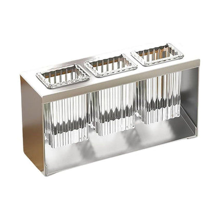 3Holes Multifunctional Kitchen Storage Rack Built-in Storage Box Chopstick Holder