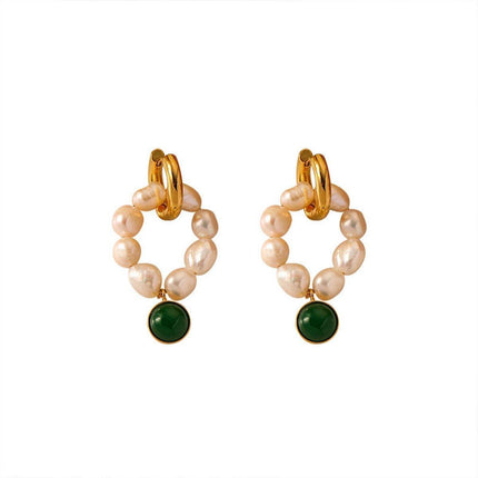 Elegant Vintage Pearl Earrings Women Classic Jewelry Fashion Accessories