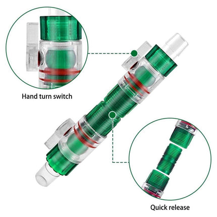Aquarium Water Flow Control Valve Fish Tank Hose Pipe Filter Valve Quick Release