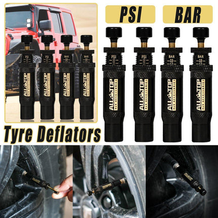 4PCS Tyre Deflators Air Quick Deflator 10-30 PSI Tire Valve Core Tool Portable