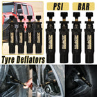 4PCS Tyre Deflators Air Quick Deflator 10-30 PSI Tire Valve Core Tool Portable