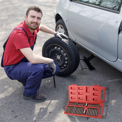 40pc Allen Hex Key Set Socket Bit 3/8 1/2 Drive Long Deep Torx Star Spline