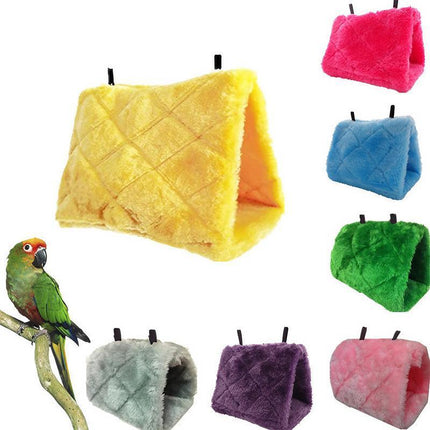 Pet Bird Parrot Parakeet Budgie Warm Hammock Cage Hut Tent Bed Hanging Cave - Aimall