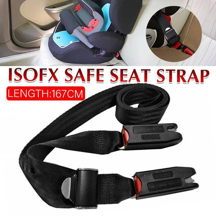Adjustable Child Baby Car Safety Seat Isofix Strap Latch Interface Anchor Holder - Aimall