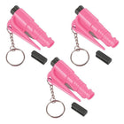 3PCS Car Window Glass Breaker Emergency Escape Safety Seat Belt Cutter Key Ring - Aimall