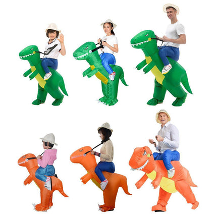 Inflatable Dinosaur Rider Costume Dinosaur Suit for Party and Halloween Cosplay
