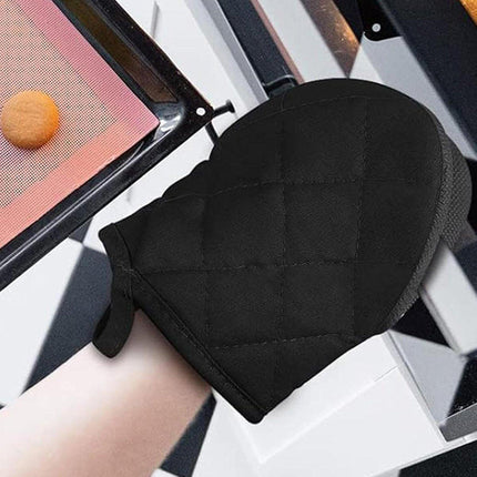 1 Pair Non Slip Oven Mitts Heat Resistant Baking Gloves for Kitchen and Cooking