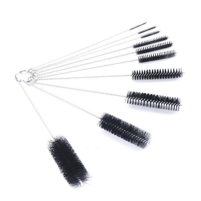 10Pcs Nylon Straw Brush Cleaner Bottle Tube Pipe Small Long Cleaning - Aimall
