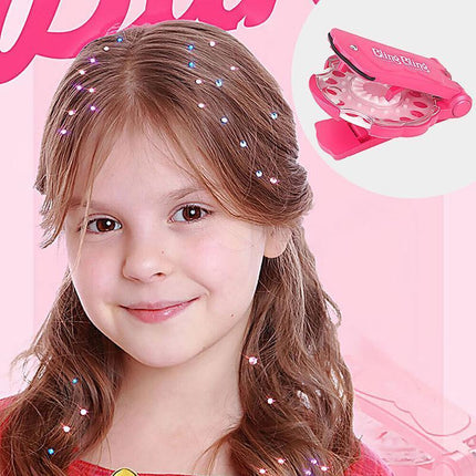Diamond Hair Sparkle Stapler Machine Tools Kit Gems for Shirt Decor Girls - Aimall