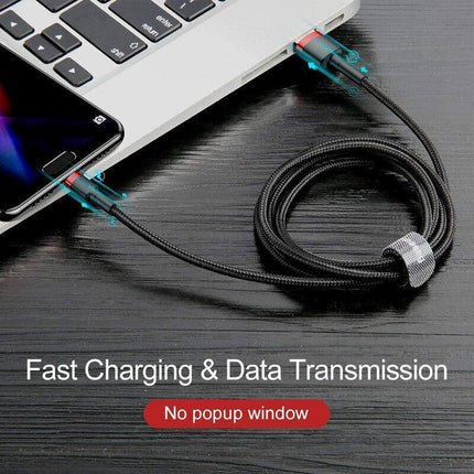 Baseus Micro USB 2.4A Fast Charging & Data Sync Cable Cord For Android Samsung 1PC 2M - Aimall