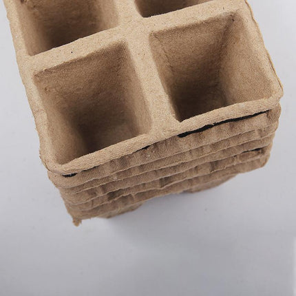 250x 10Grids Nursery Pots Biodegradable Paper Pulp Cup Garden Plant Nursery Tray - Aimall