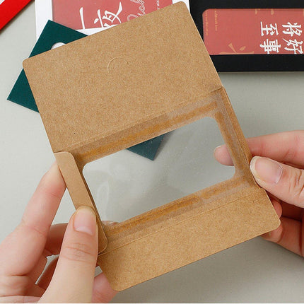 100pcs Without Card 10x6cm Envelopes Window Envelopes Mini Postcard Gift Card