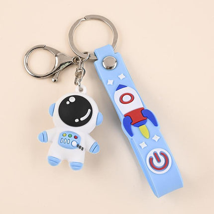 Space Rocket Universe Planet Key Ring Key Chain Astronaut Keychain Keychain Gift - Aimall