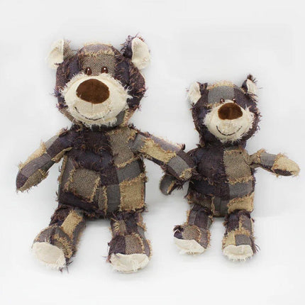 Puppy Squeaky Plush Toy Small Dog Chew Soft Bear Pet Companion