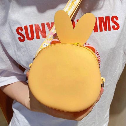 Kids Girls Cute Mini Crossbody Bag Silicone Coin Purse Shoulder Bag Wallets Gift - Aimall