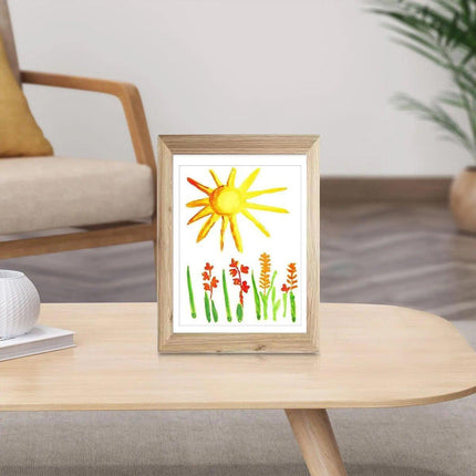 Wooden Kids Art Frames Display Holds 150 Pictures for Children Art Projects