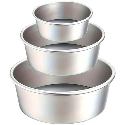 3pcs Round Cake Mould Set Nonstick Baking Tools for Home Kitchen Bakeware