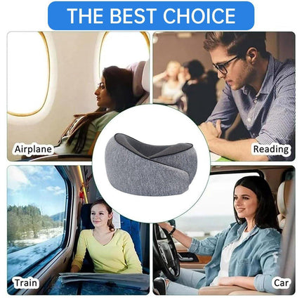 Neck Pillow for Travel Memory Foam Comfortable Breathable Soft U-Shaped