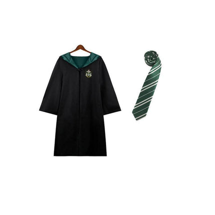 AU Harry Potter Gryffindor Ravenclaw Slytherin Robe Cloak Tie Costume Wand Scarf - Aimall