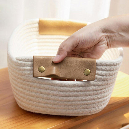 Storage Box Cotton Rope Basket Organizer Miscellaneous Storage Basket for Home