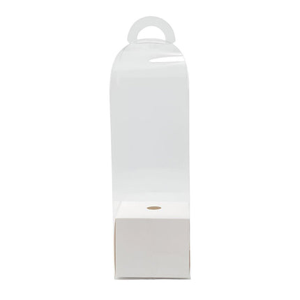 10pcs Bouquet Packaging Transparent PVC Flower Box Portable Floral Gift Boxes