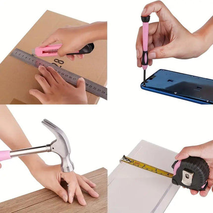 39pcs Household Hardware Tool Set Multi-purpose Manual Toolbox Repair Kit Home