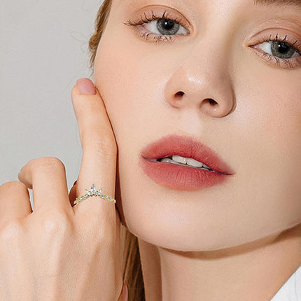 Fashion Oval Ring Simple Elegant Design Jewellery for Women Stylish Accessories