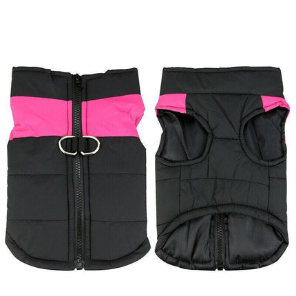 2XL Large Dog Jacket Padded Waterproof Pet Clothes Warm Windbreaker Vest Coat Winter - Aimall