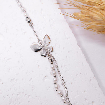 Elegant Butterfly Pendant Necklace for Women Jewelry Layered Chain Design