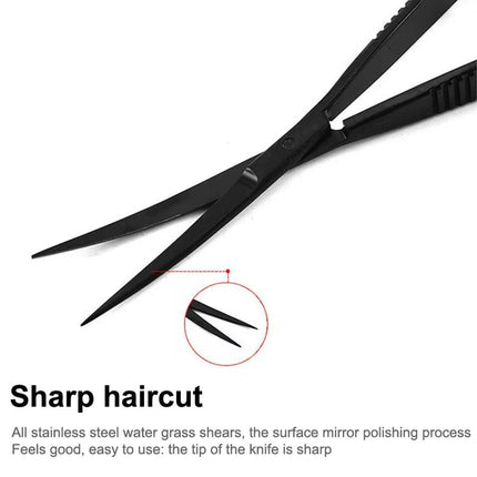 Aquarium Plant Tools Water Grass Spring Scissors Stainless Steel Long Handle