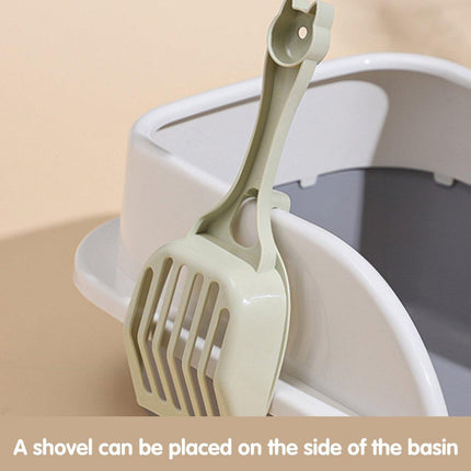 8PCS Cat Litter Scoop Pet Poop Scooper Cleaning Tool for Cat Waste Removal