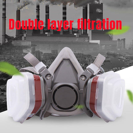 Half Face Mask Dustproof Protective Mask for Painting Pesticide Decoration Use