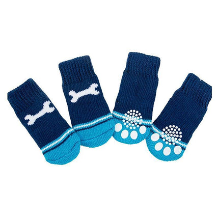 Dog Socks Non-Slip Grip Slip Anti-Skid - Puppy Cat Pet Shoes Slippers S Size - Aimall