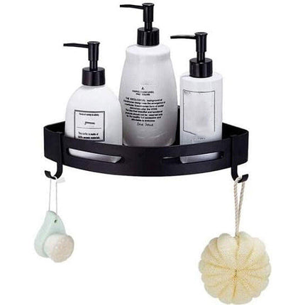 Single Tier Triangle Bathroom Shower Shelf Organizer Rack Wall Mounted Storage